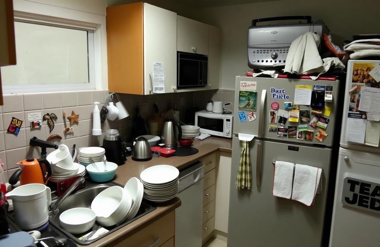 Bad example of a kitchen listing photo